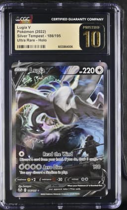 2022 #186 Lugia V CGC 10 Pristine Silver Tempest - English