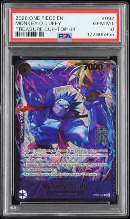 2026 #092 Monkey D. Luffy PSA 10 One Piece Promos