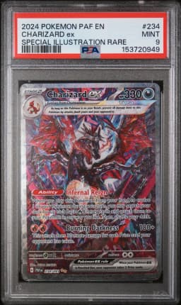 2024 #234 Charizard EX PSA 9 Paf EN-Paldean Fates