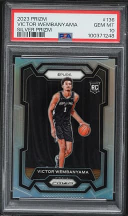 2023 #136 Victor Wembanyama PSA 10 Panini Prizm Basketball