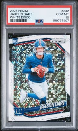 2025 #332 Jaxson Dart PSA 10 Panini Prizm