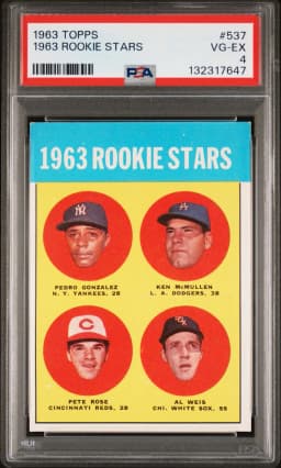 1963 #537 1963 Rookie Stars PSA 4 Topps