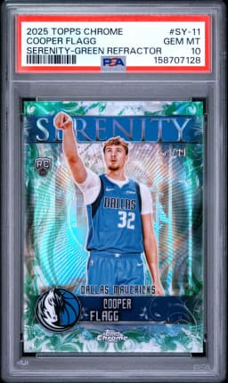 2025 #SY-11 Cooper Flagg PSA 10 Topps Chrome Serenity