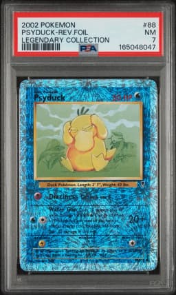 2002 #88 Psyduck-Reverse Foil PSA 7 Legendary Collection