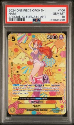 2024 #106 Nami PSA 10 One Piece OP09-Emperors in the New World