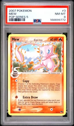 2007 #3 Mew PSA 8 Pop Series 5