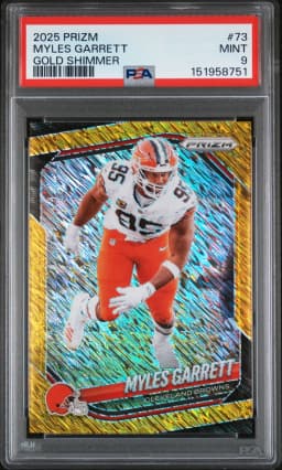 2025 #73 Myles Garrett PSA 9 Panini Prizm