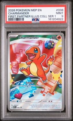 2026 #038 Charmander PSA 9 Mep EN-Me Black Star Promo