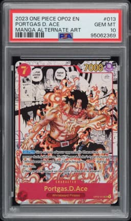 2023 #013 Portgas D. Ace PSA 10 One Piece OP02-Paramount War