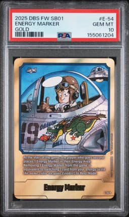2025 #E-54 Energy Marker PSA 10 Dragon Ball Super Card Game Fusion World Manga Booster 01
