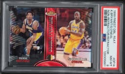 1999 #DF14 Kobe Bryant/Shaquille O'Neal PSA 8 Finest Double Feature Basketball