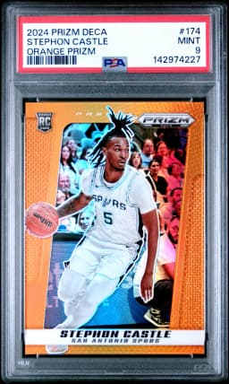 2024 #174 Stephon Castle PSA 9 Panini Prizm Deca