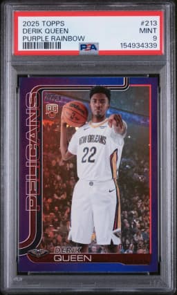 2025 #213 Derik Queen PSA 9 Topps