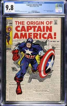 1969 #NA 1969 Captain America #109 CGC 9.8 Marvel Comics CGC 9.8
