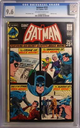 1971 #NA 1971 Batman #233 CGC 9.6 DC Comics CGC 9.6