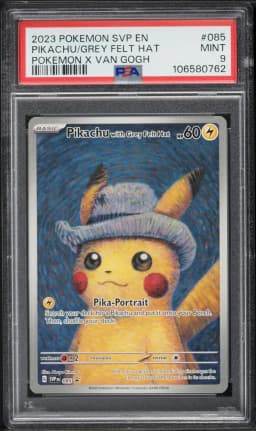 2023 #085 Pikachu With Grey Felt Hat PSA 9 Svp EN-SV Black Star Promo Pokemon