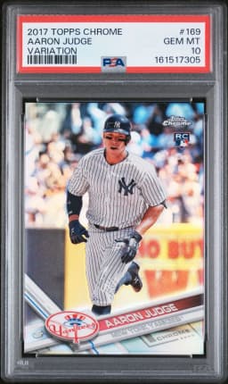 2017 #169 Aaron Judge PSA 10 Topps Chrome