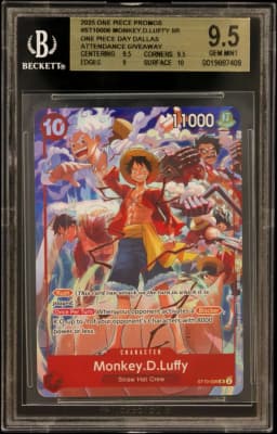 2025 #ST10006 Monkey.D.Luffy SR/(ONE PIECE DAY Dallas Attendance Giveaway) BGS 9.5 One Piece Card Game Promos