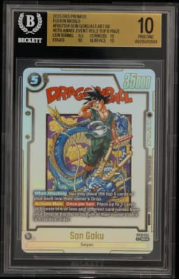 2025 #FB07104 Son Goku ALT ART SR/(40th Anniversary Event Vol.2 Top 8 Prize) BGS 10 Dragon Ball Super Card Game Fusion World Promos