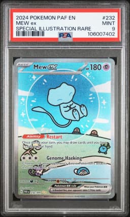 2024 #232 MEW EX PSA 9 POKEMON PAF EN-PALDEAN FATES | SPECIAL ILLUSTRATION RARE