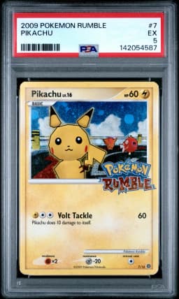 2009 #7 Pikachu PSA 5 Rumble