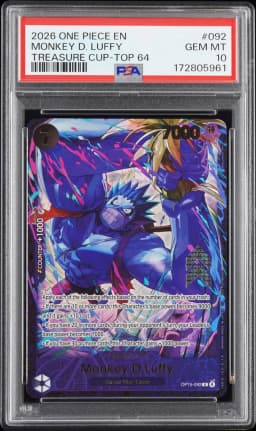 2026 #092 Monkey D. Luffy PSA 10 One Piece Promos