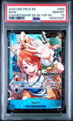 2025 #050 Nami PSA 10 Promos One Piece