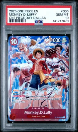 2025 #006 Monkey D. Luffy PSA 10 One Piece Promos