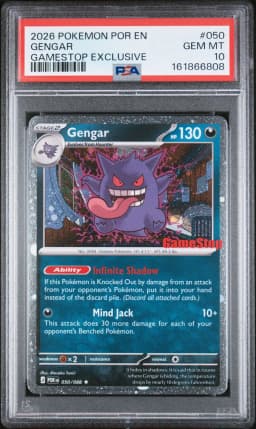 2026 #050 GENGAR PSA 10 Por EN-Perfect Order