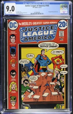 1973 Justice League of America #105 CGC 9 DC Comics
