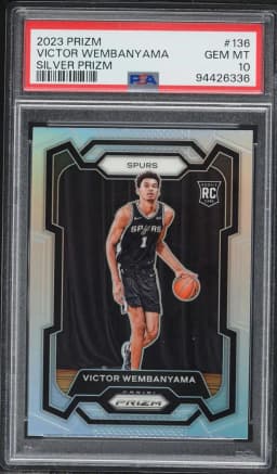 2023 #136 Victor Wembanyama PSA 10 Panini Prizm Basketball