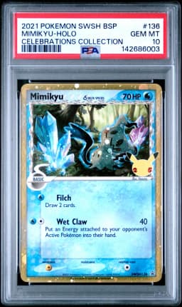 2021 #136 Mimikyu-Holo PSA 10 Swsh Black Star Promo