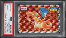 1997 #6 Charizard PSA 8 Pokemon Japanese Topsun Checkered Prism