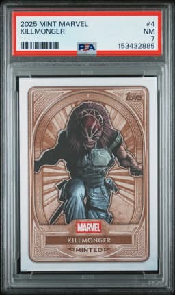 2025 #4 Killmonger PSA 7 Topps Mint Marvel