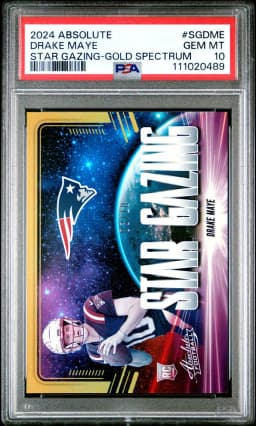 2024 #SGDME Drake Maye PSA 10 Panini Absolute Star Gazing