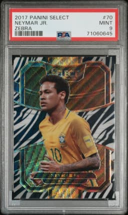 2017 #70 Neymar Jr. PSA 9 Panini Select