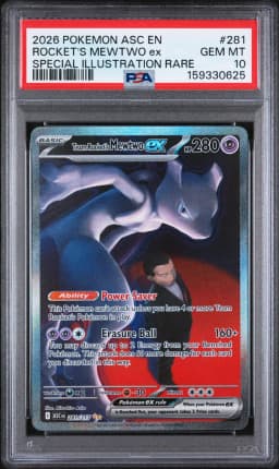 2026 #281 Team Rocket's Mewtwo EX PSA 10 Asc EN-Ascended Heroes