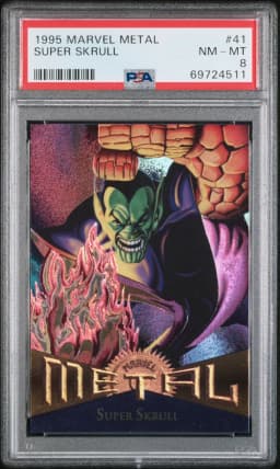 1995 #41 Super Skrull PSA 8 Marvel Metal