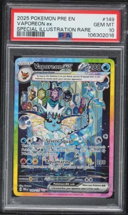 2024 #149 Vaporeon ex PSA 10 Prismatic Evolutions - PRE EN - English Pokemon