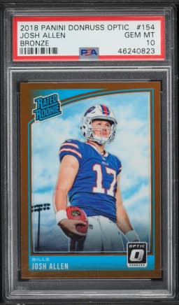2018 #154 Josh Allen PSA 10 Panini Donruss Optic Football