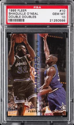 1995 #10 Shaquille O'Neal PSA 10 Fleer Double Double