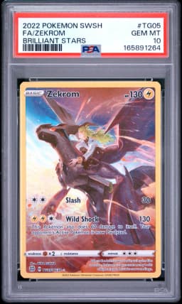 2022 #TG05 Full Art/Zekrom PSA 10 Sword & Shield Brilliant Stars