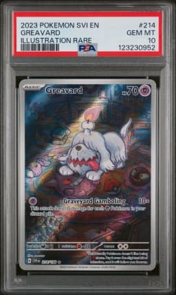 2023 #214 Greavard PSA 10 Svi EN-Scarlet & Violet Pokemon
