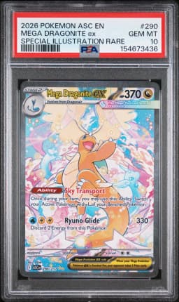 2026 #290 Mega Dragonite EX PSA 10 Asc EN-Ascended Heroes
