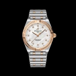 Breitling Chronomat Red Gold Two-Tone 28mm - White Mother-of-Pearl w/ Diamonds on Bracelet