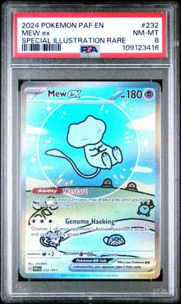 2024 #232 Mew ex PSA 8 Paldean Fates - PAF EN - English Pokemon