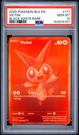 2025 #171 Victini PSA 10 Blk EN-Black Bolt