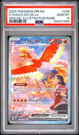 2025 #230 Ethan's HO-Oh EX PSA 10 Dri EN-Destined Rivals