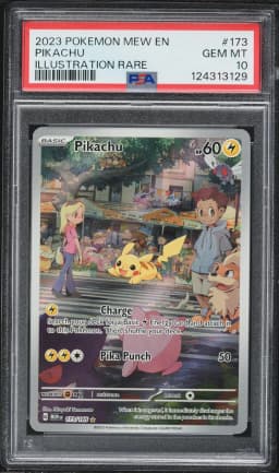 2023 #173 Pikachu PSA 10 Mew EN-151 Pokemon