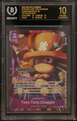 2025 #OP07066 Tony Tony.Chopper R/(Championships 25-26 Top Player Pack) BGS 10 One Piece Card Game Promos